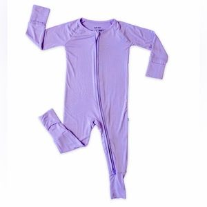 Lavender little sleepies footie